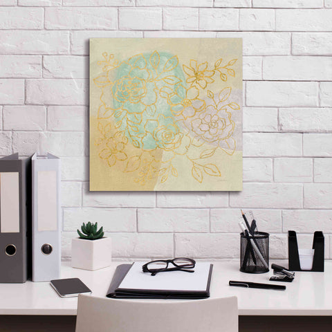 Image of Epic Art 'Mid Mod Sophisticated Floral I' by Silvia Vassileva, Canvas Wall Art,18 x 18