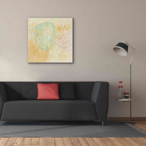Image of Epic Art 'Mid Mod Sophisticated Floral I' by Silvia Vassileva, Canvas Wall Art,37 x 37
