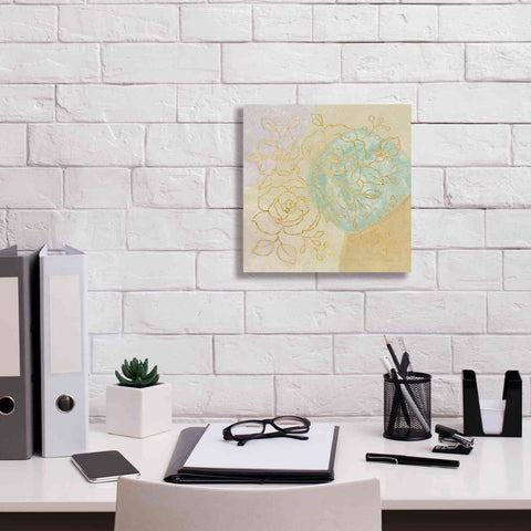 Image of Epic Art 'Mid Mod Sophisticated Floral II' by Silvia Vassileva, Canvas Wall Art,12 x 12