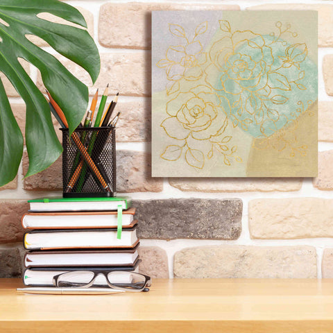 Image of Epic Art 'Mid Mod Sophisticated Floral II' by Silvia Vassileva, Canvas Wall Art,12 x 12