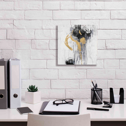 Image of Epic Art 'Golden Rain I' by Silvia Vassileva, Canvas Wall Art,12 x 12