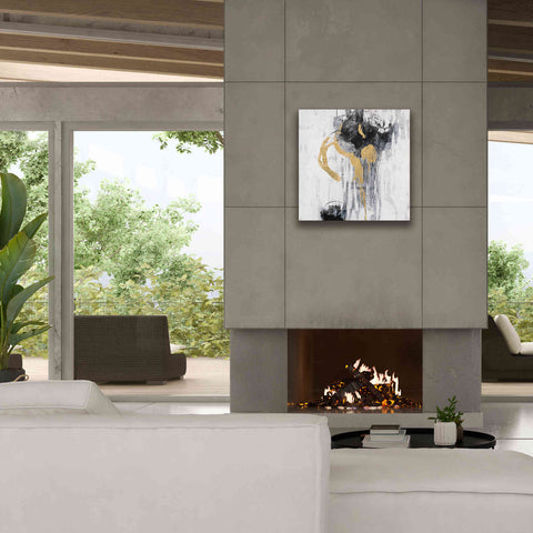 Image of Epic Art 'Golden Rain I' by Silvia Vassileva, Canvas Wall Art,26 x 26