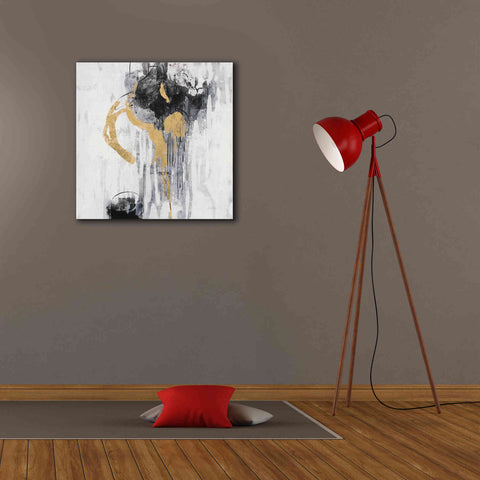 Image of Epic Art 'Golden Rain I' by Silvia Vassileva, Canvas Wall Art,26 x 26