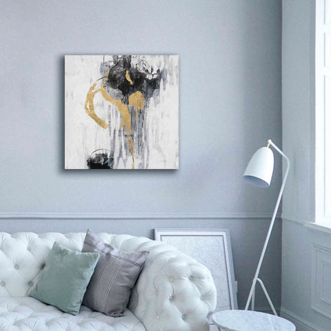 Image of Epic Art 'Golden Rain I' by Silvia Vassileva, Canvas Wall Art,37 x 37