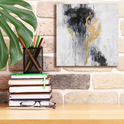 Image of Epic Art 'Golden Rain II' by Silvia Vassileva, Canvas Wall Art,12 x 12