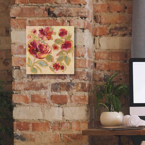 Image of Epic Art 'Gilded Loose Floral I' by Silvia Vassileva, Canvas Wall Art,12 x 12