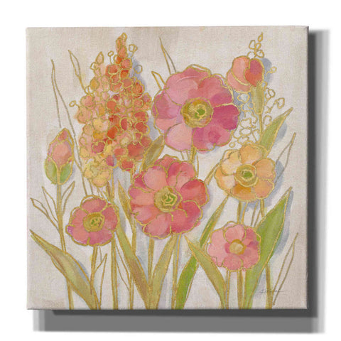 Image of Epic Art 'Opalescent Floral I' by Silvia Vassileva, Canvas Wall Art,12x12x1.1x0,18x18x1.1x0,26x26x1.74x0,37x37x1.74x0