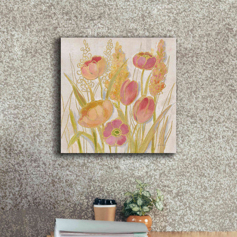 Image of Epic Art 'Opalescent Floral II' by Silvia Vassileva, Canvas Wall Art,18 x 18