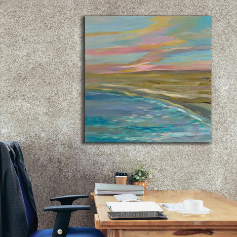 Image of Epic Art 'Sunrise Dunes' by Silvia Vassileva, Canvas Wall Art,37 x 37