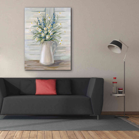 Image of Epic Art 'Cottage Windowsill' by Silvia Vassileva, Canvas Wall Art,40 x 54