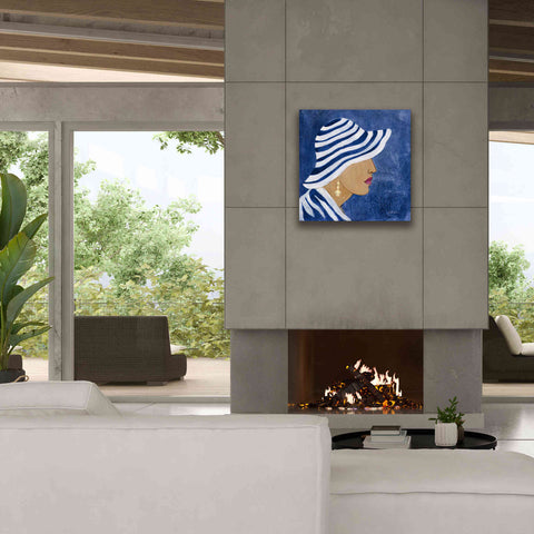 Image of Epic Art 'Lady with Hat I' by Silvia Vassileva, Canvas Wall Art,26 x 26