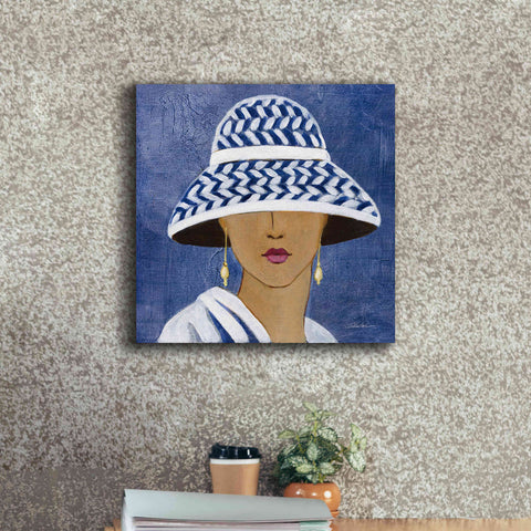 Image of Epic Art 'Lady with Hat II' by Silvia Vassileva, Canvas Wall Art,18 x 18