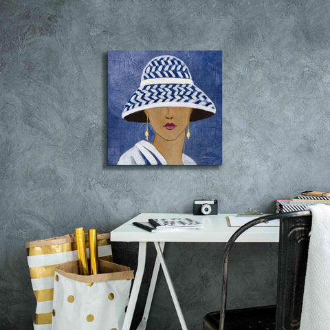Image of Epic Art 'Lady with Hat II' by Silvia Vassileva, Canvas Wall Art,18 x 18