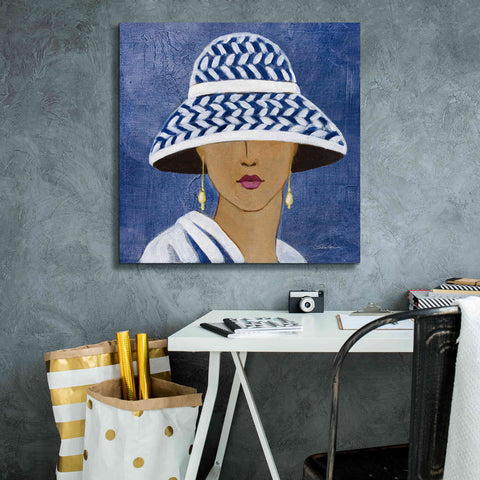 Image of Epic Art 'Lady with Hat II' by Silvia Vassileva, Canvas Wall Art,26 x 26