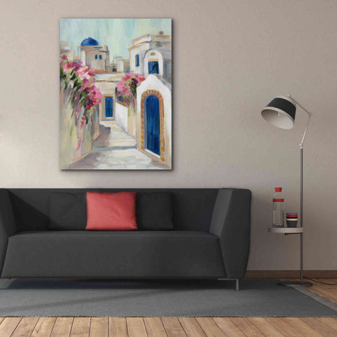 Image of Epic Art 'Santorini Street I' by Silvia Vassileva, Canvas Wall Art,40 x 54