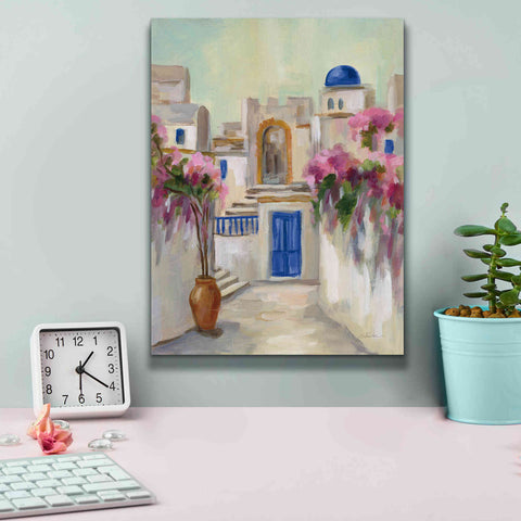 Image of Epic Art 'Santorini Street II' by Silvia Vassileva, Canvas Wall Art,12 x 16