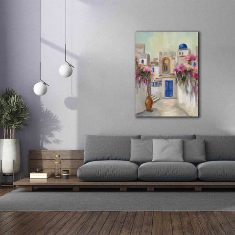 Image of Epic Art 'Santorini Street II' by Silvia Vassileva, Canvas Wall Art,40 x 54