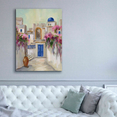 Image of Epic Art 'Santorini Street II' by Silvia Vassileva, Canvas Wall Art,40 x 54