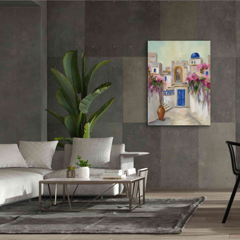 Image of Epic Art 'Santorini Street II' by Silvia Vassileva, Canvas Wall Art,40 x 54