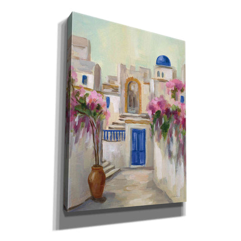 Image of Epic Art 'Santorini Street II' by Silvia Vassileva, Canvas Wall Art,12x16x1.1x0,20x24x1.1x0,26x30x1.74x0,40x54x1.74x0