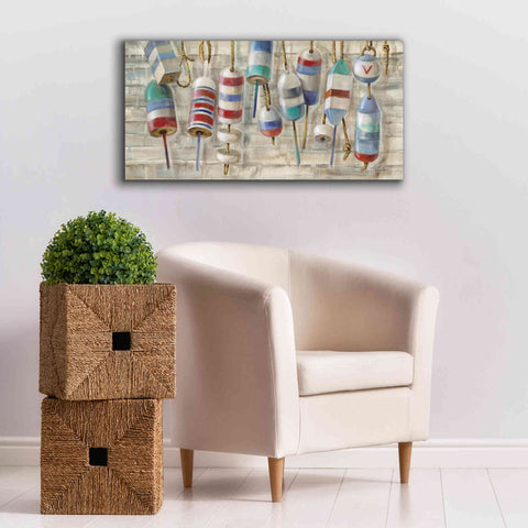 Image of Epic Art 'Summer Buoys' by Silvia Vassileva, Canvas Wall Art,40 x 20