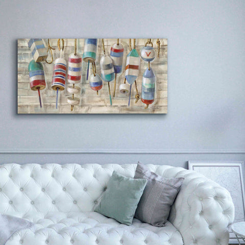 Image of Epic Art 'Summer Buoys' by Silvia Vassileva, Canvas Wall Art,60 x 30