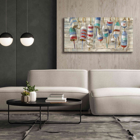 Image of Epic Art 'Summer Buoys' by Silvia Vassileva, Canvas Wall Art,60 x 30