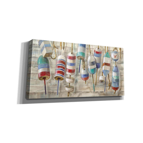 Image of Epic Art 'Summer Buoys' by Silvia Vassileva, Canvas Wall Art,24x12x1.1x0,40x20x1.74x0,60x30x1.74x0