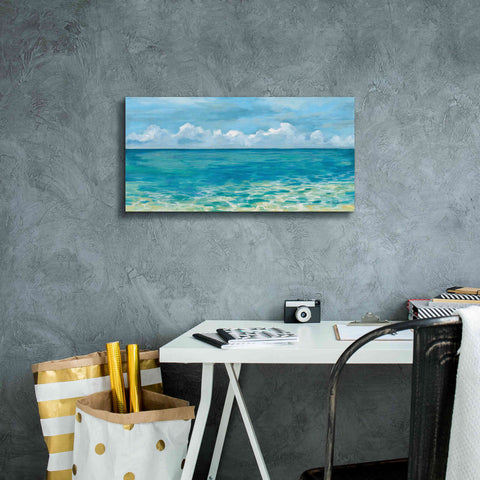 Image of Epic Art 'Caribbean Sea Reflections' by Silvia Vassileva, Canvas Wall Art,24 x 12