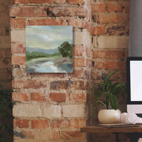 Image of Epic Art 'Sage Lake' by Silvia Vassileva, Canvas Wall Art,12 x 12