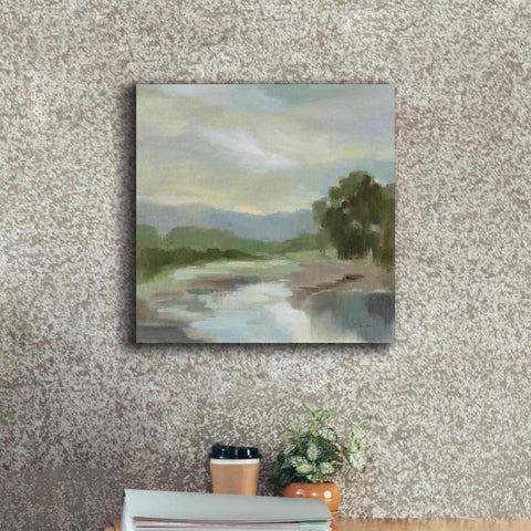 Image of Epic Art 'Sage Lake' by Silvia Vassileva, Canvas Wall Art,18 x 18