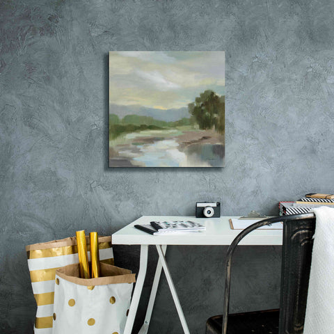 Image of Epic Art 'Sage Lake' by Silvia Vassileva, Canvas Wall Art,18 x 18