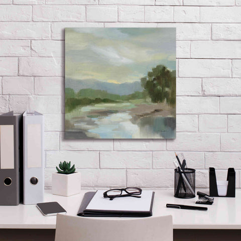 Image of Epic Art 'Sage Lake' by Silvia Vassileva, Canvas Wall Art,18 x 18