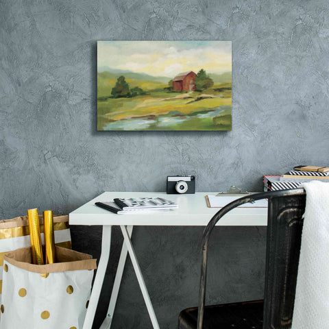 Image of Epic Art 'Springtime Farm' by Silvia Vassileva, Canvas Wall Art,18 x 12