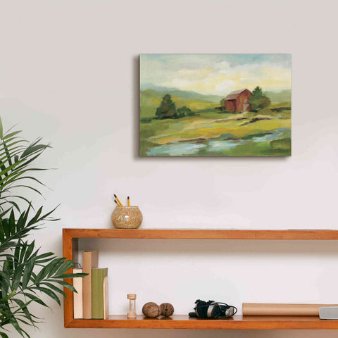 Image of Epic Art 'Springtime Farm' by Silvia Vassileva, Canvas Wall Art,18 x 12