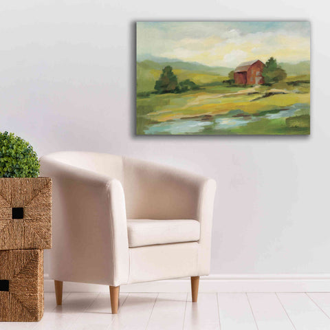 Image of Epic Art 'Springtime Farm' by Silvia Vassileva, Canvas Wall Art,40 x 26