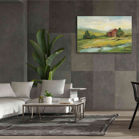 Image of Epic Art 'Springtime Farm' by Silvia Vassileva, Canvas Wall Art,60 x 40