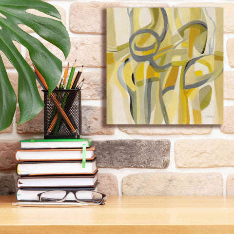 Image of Epic Art 'Mid Mod Yellow' by Silvia Vassileva, Canvas Wall Art,12 x 12