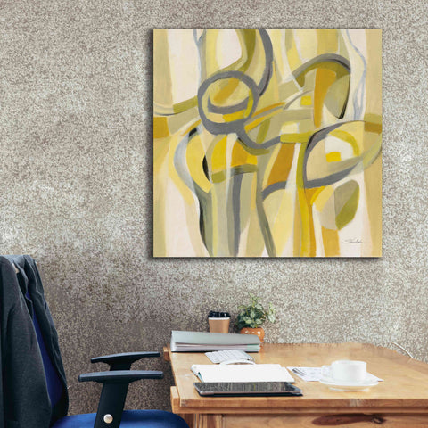 Image of Epic Art 'Mid Mod Yellow' by Silvia Vassileva, Canvas Wall Art,37 x 37