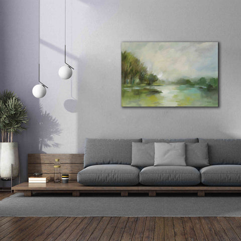 Image of Epic Art 'Lakeside Fog' by Silvia Vassileva, Canvas Wall Art,60 x 40