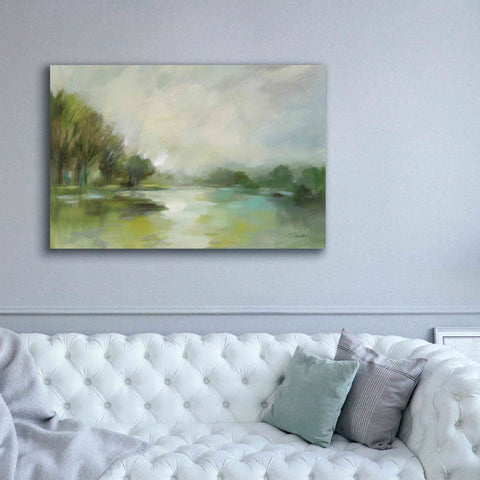 Image of Epic Art 'Lakeside Fog' by Silvia Vassileva, Canvas Wall Art,60 x 40