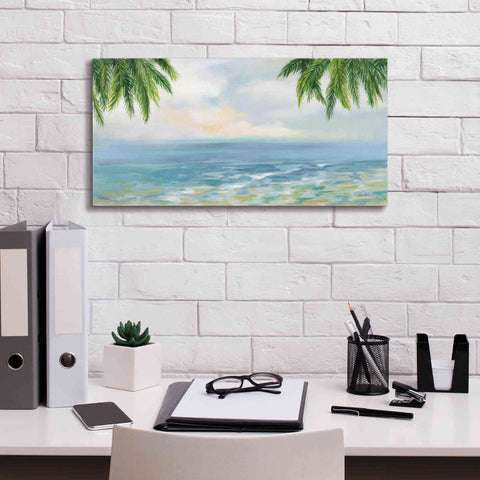 Image of Epic Art 'Island Morning' by Silvia Vassileva, Canvas Wall Art,24 x 12