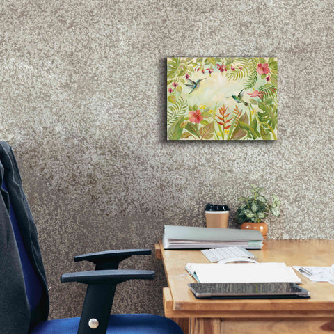 Image of Epic Art 'Hummingbirds Song I' by Silvia Vassileva, Canvas Wall Art,16 x 12