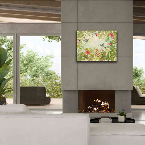 Image of Epic Art 'Hummingbirds Song I' by Silvia Vassileva, Canvas Wall Art,34 x 26