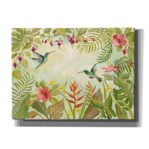 Image of Epic Art 'Hummingbirds Song I' by Silvia Vassileva, Canvas Wall Art,16x12x1.1x0,26x18x1.1x0,34x26x1.74x0,54x40x1.74x0