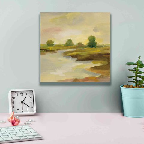 Image of Epic Art 'Chartreuse Fields I' by Silvia Vassileva, Canvas Wall Art,12 x 12