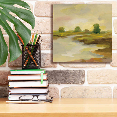 Image of Epic Art 'Chartreuse Fields I' by Silvia Vassileva, Canvas Wall Art,12 x 12