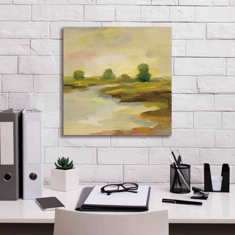 Image of Epic Art 'Chartreuse Fields I' by Silvia Vassileva, Canvas Wall Art,18 x 18