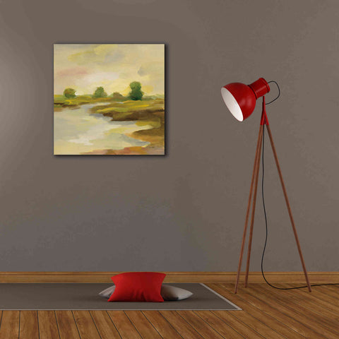 Image of Epic Art 'Chartreuse Fields I' by Silvia Vassileva, Canvas Wall Art,26 x 26