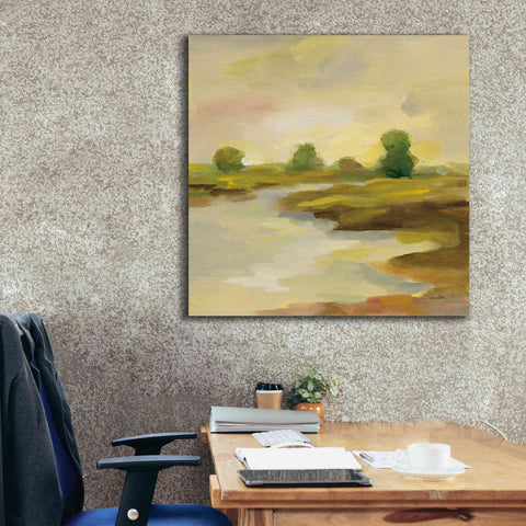 Image of Epic Art 'Chartreuse Fields I' by Silvia Vassileva, Canvas Wall Art,37 x 37